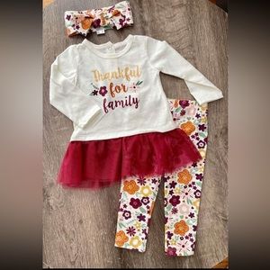 NWT Baby/Toddler Girl Thanksgiving Outfit 12 month